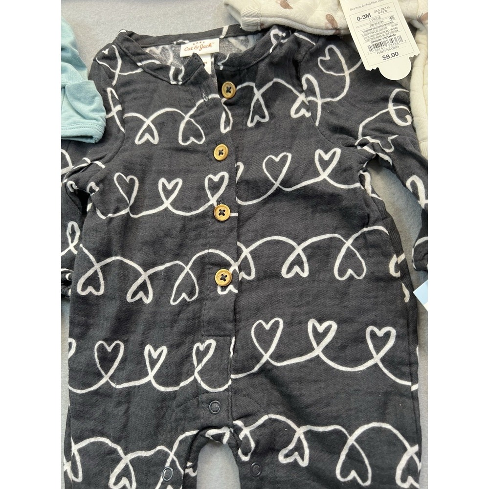 Newborn Baby Clothes Bundle Cat & Jack Little Planet Carters Neutral 6pc Set - Picture 13 of 14